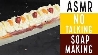 ASMR No Talking / Soap Making Strawberry Citrus Soap