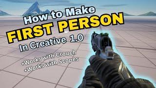 How to make FIRST PERSON in Fortnite Creative