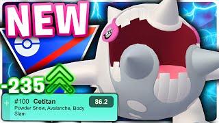 TOP 100 ON PVPOKE! *NEW* POWDER SNOW CETITAN GOT A HUGE BUFF FOR THE GREAT LEAGUE | GO BATTLE LEAGUE