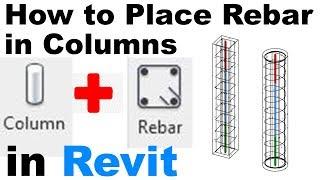 How to Place Rebar in Columns in Revit Tutorial