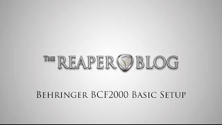 BCF2000 Basic Setup in REAPER