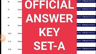 LEKHPAL OFFICIAL ANSWER KEY  SET-A
