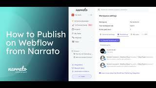 How to Publish Content to Webflow from Narrato