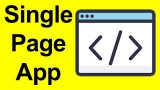 What is a single page application? SPA