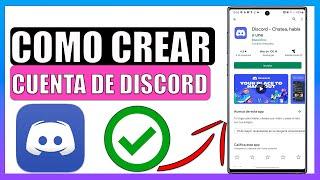 Como crear cuenta de discord 2022 en celular