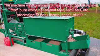 Czech made PTO pellet press  pellet machine  for US and Canada, professional design ,WORK ALFALFA