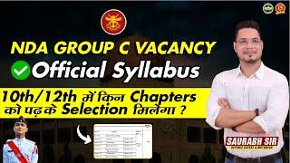 NDA Pune Group C Recruitment 2022 Syllabus | NDA Group C Syllabus 2023 | NDA Pune Group C Syllabus