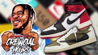 Crewcial Hours Ep.104 - Reimagined Black Toes Canceled... I Think I know why. TRAVIS JORDAN 1 LOWS.