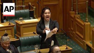 Lawmakers use haka to protest in New Zealand's parliament