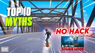 Best Top 10 Myths In Bgmi Zombies mode | Pubg New Myths #104