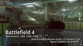 Battlefield 4, Proton 7.0-5 Linux , Benchmark