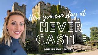 How you can stay at Hever Castle!  Philippa from British History Tours, live from the grounds.