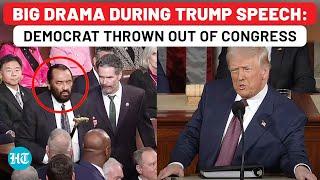 On Cam: Democrat Interrupts Trump's Speech Mid-Way, Thrown Out Of Congress By Speaker Johnson| USA