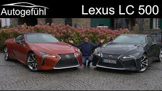 Lexus LC 500 5.0 l V8 FULL REVIEW Coupé vs Cabriolet 2021 new Convertible driving - Autogefühl