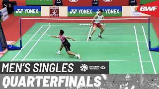 YONEX SUNRISE India Open 2023 | Anthony Sinisuka Ginting (INA) [6] vs. Li Shi Feng (CHN) | QF