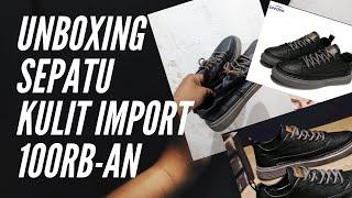 Murah Sih, Tapi! Unboxing Leedoo Sepatu Pria Kulit Import 100 Ribuan. No Comment & Nilai Sendiri Aja