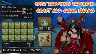 toram online - spot farming mobs famrin beast & ring 2 slot + crafting add gear shako - yusagi