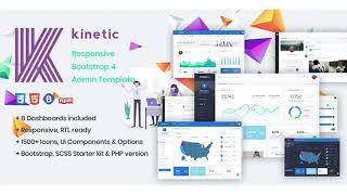 Kinetic - Modern Bootstrap 4 Admin HTML Template + UI Kit | Themeforest Website Templates and Themes