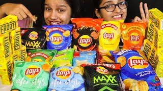 14 LAYS CHIPS AND 12 FROOTI CHALLENGE | LAYS CHIPS AND FROOTI CHALLENGE |12 FROOTI 14 LAYS CHALLENGE