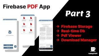 Firebase PDF App Part 3 - Retrieving PDFs From  Realtime DB and Displaying in RecyclerView