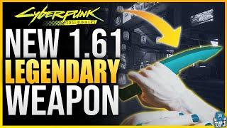 New Legendary Weapon Found In Update 1.61 - Cyberpunk 2077 - How To Get Legendary Chef's Knife