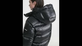 RUDSAK Shiny MAVE S GLOSSY DOWN PUFFER Jacket WITH HOOD Black Women