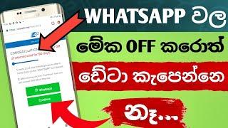 new usefull whatsapp trick sinhala | panda tech | මේක හදාගත්තොත් කවදාවත් ඩේටා කැපෙන්නෙ නෑ |