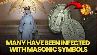 A MASONIC ATTACK HAS STRIKED THE MIRACULOUS MEDAL! MANY HAVE BEEN INFECTED WITH MASONIC SYMBOLS!