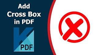 How to add cross mark in pdf using Kofax Power PDF