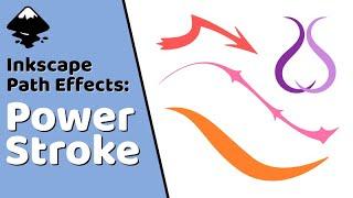 Inkscape Path Effects: Power Stroke | Tapered Paths