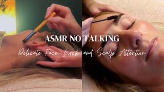 ASMR Real Person Face, Neck & Scalp Tracing | Micro Attention, Massage & Light Touch (No Talking).