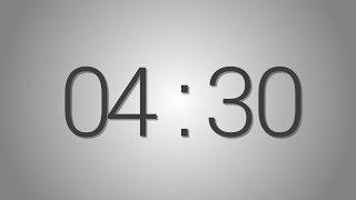 4 Minutes 30 seconds countdown Timer - Beep at the end | Simple Timer (four min thirty sec)