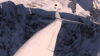 Sport of Kings - Gliding along the summit ridge of  Mount Cook New Zealand