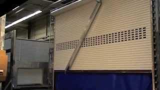 Large Industrial Roller Shutter wind resistance solution