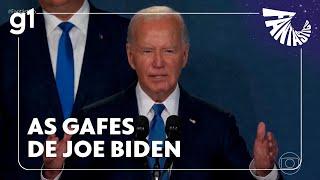 Joe Biden acumulou gafes antes de desistir da reeleição | FANTÁSTICO