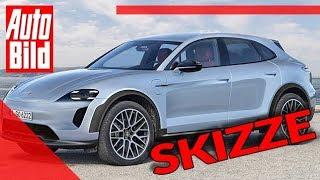 Porsche Macan (2021): Auto - Neuvorstellung - Skizze - SUV - Elektro - Infos