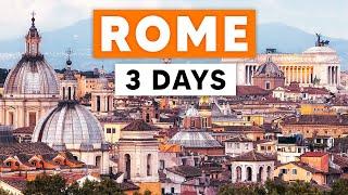 ITINERARY FOR 3 DAYS IN ROME | Best Things To Do in Rome 2024