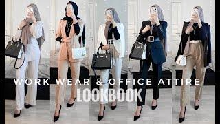 8 MODEST WORKWEAR / OFFICE OUTFIT IDEAS + Hijab Tutorial