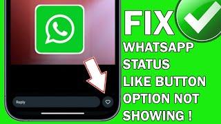 WhatsApp Status Like Option: New Update | Why the Like Button Isn't Showing