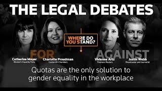 Legal Debate Series - Quotas are the only solution to gender equality in the workplace (Highlights)