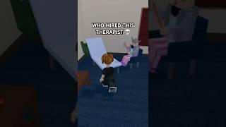 Who hired this therapist  #roblox #therapy #funny #meme #robloxmemes #bacon #foryou #shorts