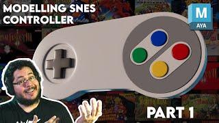 3D Modelling Tutorial For Beginners: SNES Controller Part 1