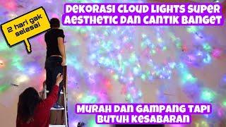 MEMBUAT LAMPU AWAN CLOUD LIGHT UNTUK HIASAN RUANGAN | tiktok make me made this