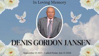 In Loving Memory of Denis Gordon Jansen