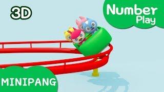 Learn number with Miniforce｜Roller Coaster Boarding｜Mini-Pang TV 3D Play