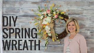 Easy DIY Spring Wreath|How to Make a Wreath