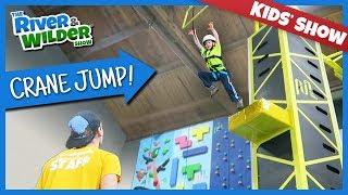 KIDS CLIMBING AND CRANE JUMP FAMILY FUN | YOUTUBE FOR KIDS