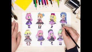 Vampire Coloring Pack + Gothic Lolita Extra Special Bonus Coloring Pack