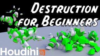 Destruction Simulation for Beginners in Houdini (Rigid Body Dynamics RBD)