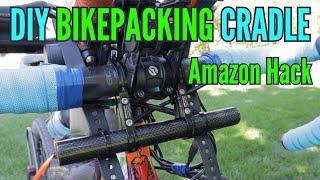 Bikepacking Hack: DIY Handlebar Cradle w/ Amazon Parts = Cheap & Ultralight